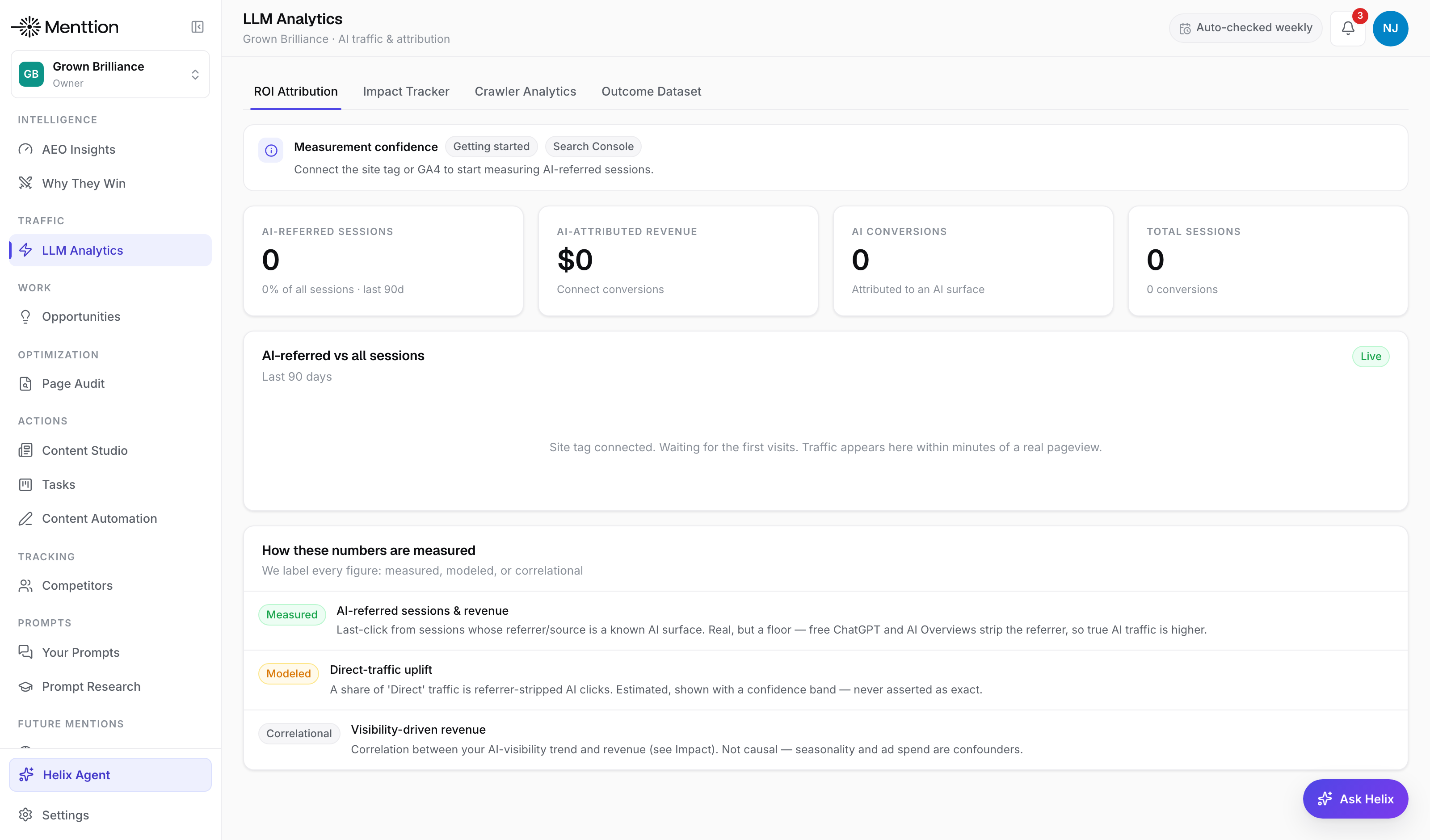 AI traffic and revenue attribution